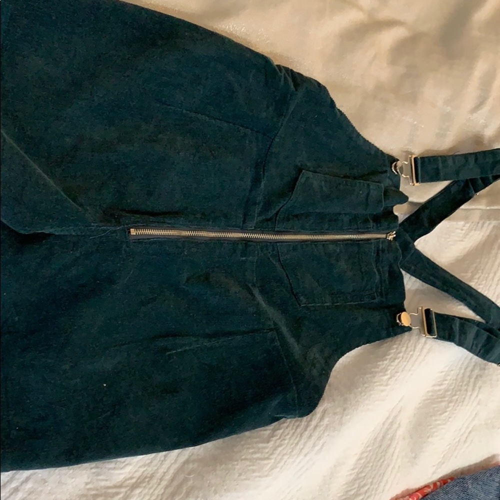 PRINCESS POLLY dark green overalls